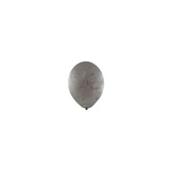 10 Ballons Vive les Mariés Couleur   Argent