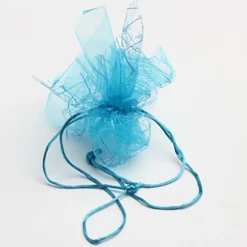 6 Ballotins en Tulle et Organdi "Julia" - Turquoise