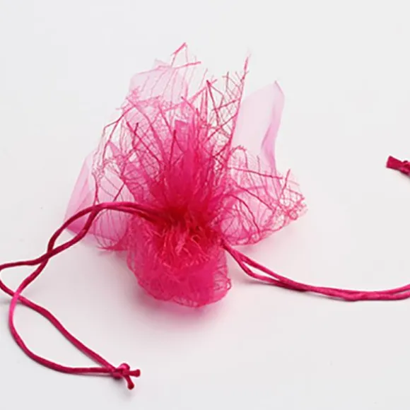 6 Ballotins en Tulle et Organdi "Julia" - Fuchsia
