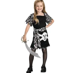 Bandana noir de Pirate avec têtes de mort