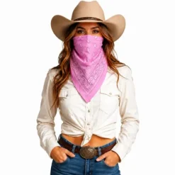 Bandana rose de Cow-Girl