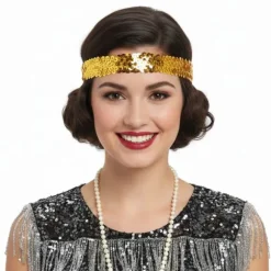 Bandeau Charleston à sequins - Couleur au choix