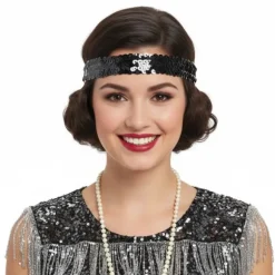 Bandeau Charleston à sequins - Couleur au choix