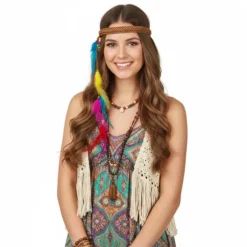 Bandeau d'Hippie avec plumes