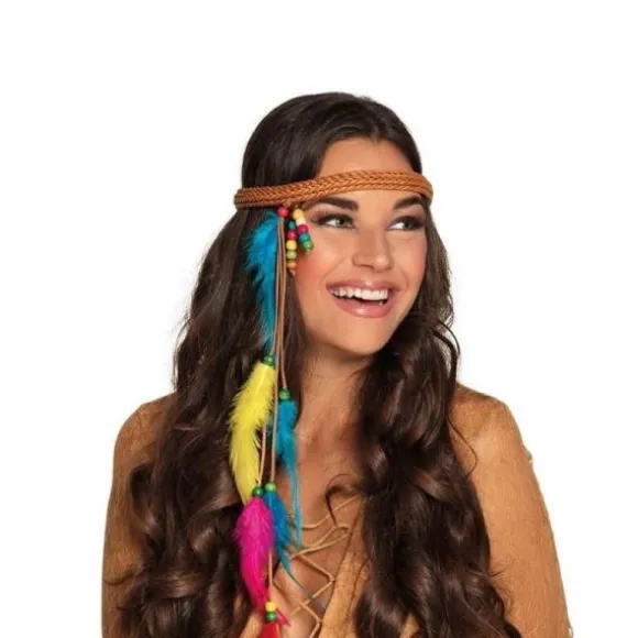 Bandeau Hippie avec Plumes Femme