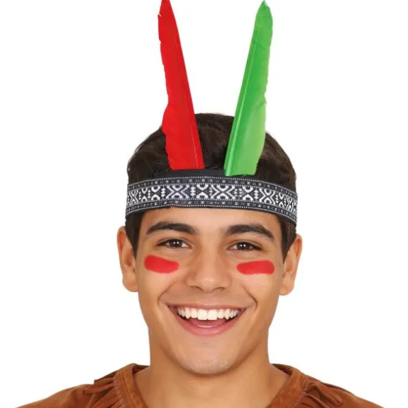 Bandeau à 2 plumes d'Indien