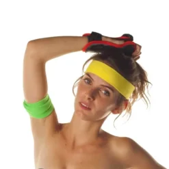 Bandeau 80's - Jaune - Adulte