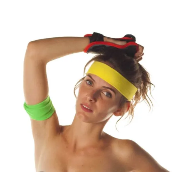Bandeau 80's - Jaune - Adulte