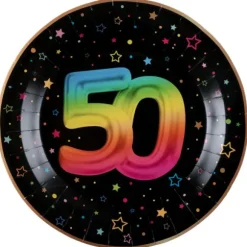 Banderole de 7 fanions pour anniversaire - 3 m - Collection Festicolor - Âge au choix