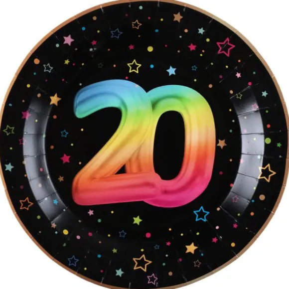 Banderole de 7 fanions pour anniversaire - 3 m - Collection Festicolor - Âge au choix
