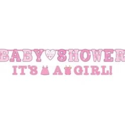 Banderole géante Baby shower - It's a girl