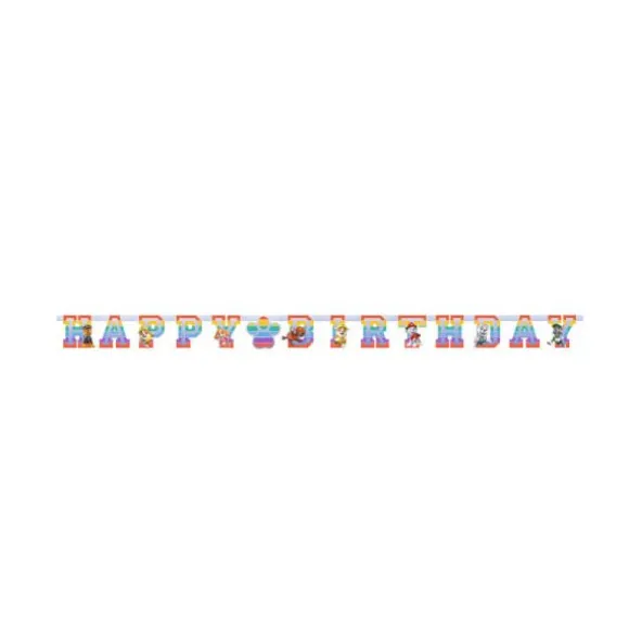 Bannière en papier "Happy Birthday" - 180 x 15 cm - Pat' Patrouille™