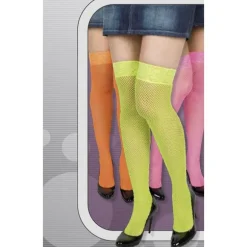 Bas Résille Fluo Auto-Fixant - Coloris aux Choix