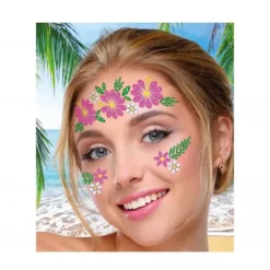 Bijoux adhésifs pour visage - Fleurs