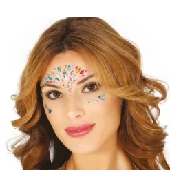 Bijoux de visage adhésifs - Multicolore