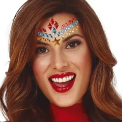 Bijoux de visage adhésifs - Super Héroïne