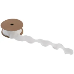 Bobine de ruban plissé - 4 cm x 10 m - Collection Parenthèse Élégante - Couleur au choix