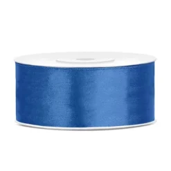 Bobine de ruban satiné - 25 mm x 25 m - Couleur au choix