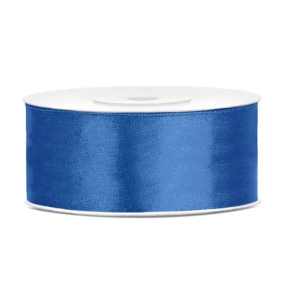 Bobine de ruban satiné - 25 mm x 25 m - Couleur au choix