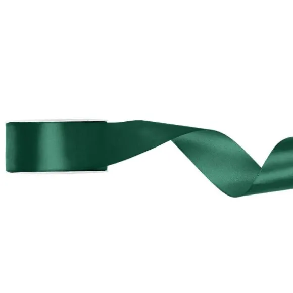 Bobine de ruban satiné - 25 mm x 25 m - Couleur au choix