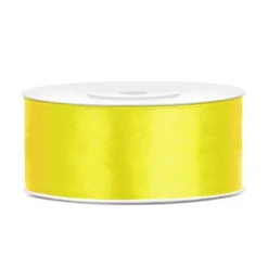 Bobine de ruban satiné - 25 mm x 25 m - Couleur au choix