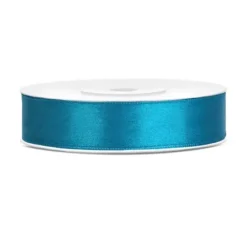 Bobine de ruban satiné - 12 mm x 25 m - Couleur au choix