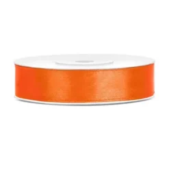 Bobine de ruban satiné - 12 mm x 25 m - Couleur au choix