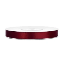 Bobine de ruban satiné - 6 mm x 25 m - Couleur au choix