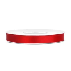 Bobine de ruban satiné - 6 mm x 25 m - Couleur au choix