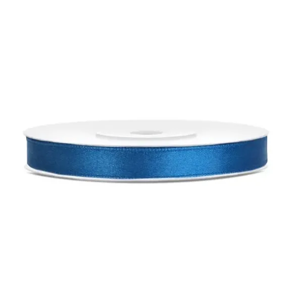 Bobine de ruban satiné - 6 mm x 25 m - Couleur au choix