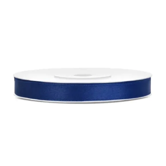 Bobine de ruban satiné - 6 mm x 25 m - Couleur au choix