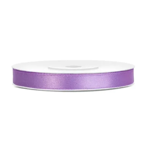 Bobine de ruban satiné - 6 mm x 25 m - Couleur au choix