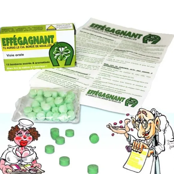 Boite de Médicaments Bonbons Humoristiques " Effégagnant"