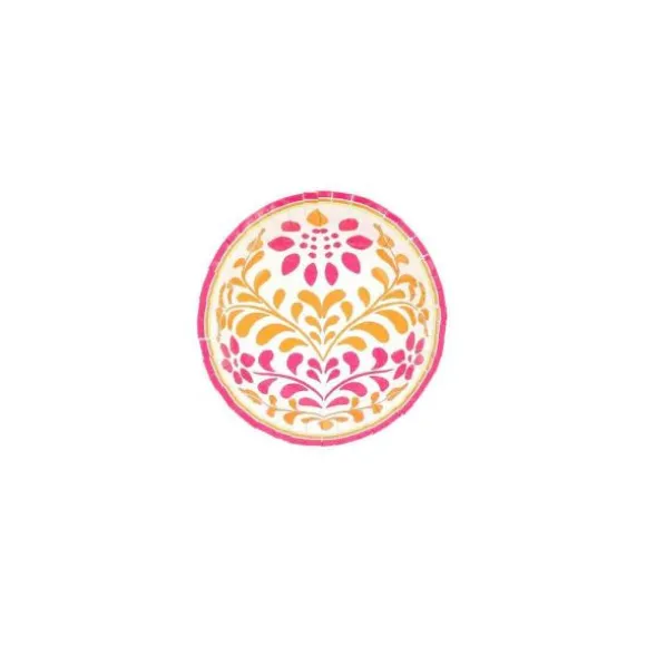 8 bols en carton - Diamètre 13,5 cm - Collection Pink Lemonade
