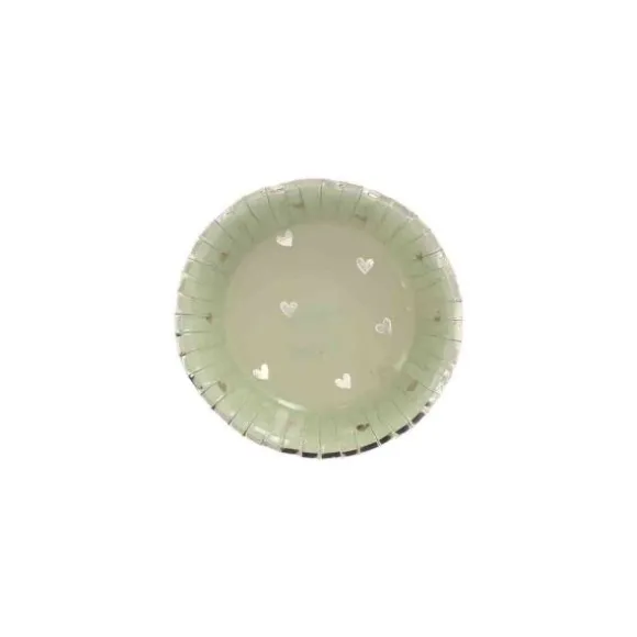 8 bols en carton - Diamètre 13,5 cm - Collection Baptême Blanc et Or - Couleur au choix