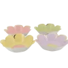8 bols en forme de fleurs en carton - Diamètre 13,5 cm - Pâques