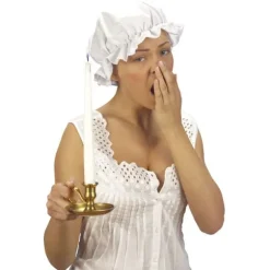 Bonnet de Nuit Blanc - Charlotte