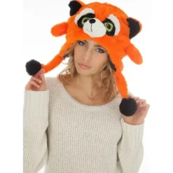 Bonnet de Raton-Laveur orange