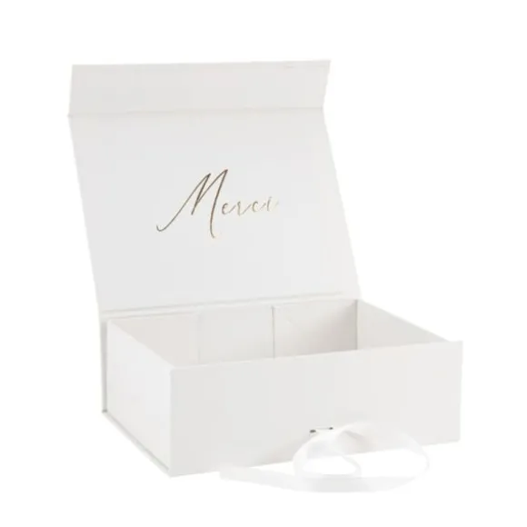 Boîte Cadeau "Merci" - 20 x 15 x 7 cm
