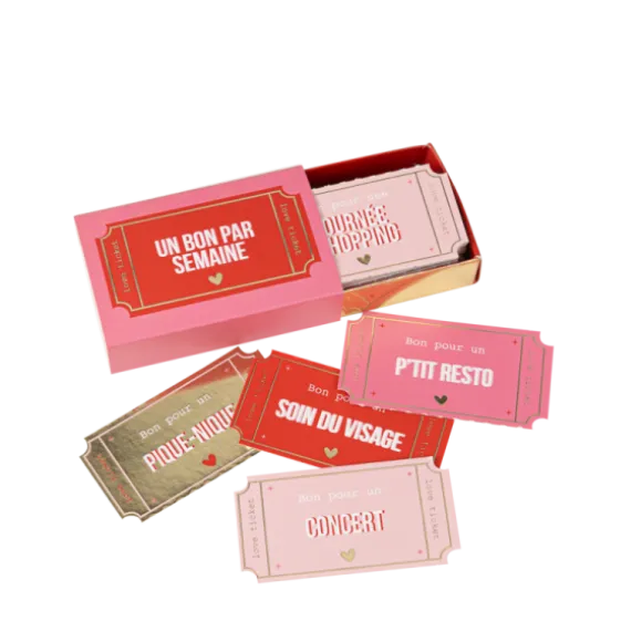 Boîte de 52 bons pour… - Collection Lovely Time