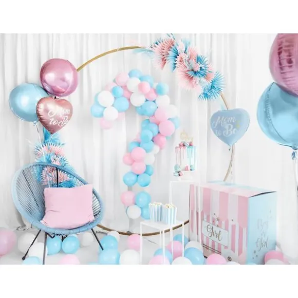 Boîte en carton XXL "Boy or Girl" pour l'envoi des ballons - 60 x 40 x 60 cm - Gender Reveal