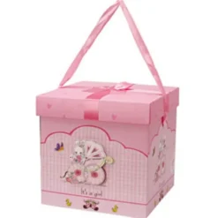 1 Boîte Rose "It's a Girl" - Baby Shower