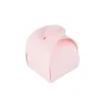 10 Boîtes arrondies - 7 cm - Couleur Rose Poudre
