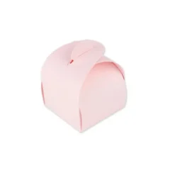 10 Boîtes arrondies - 7 cm - Couleur Rose Poudre