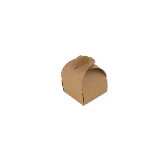 10 boîtes arrondies en carton - 7 cm - Couleur au choix