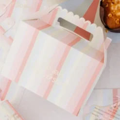 4 Boîtes à cadeaux - Collection Mahault Pastel et Or