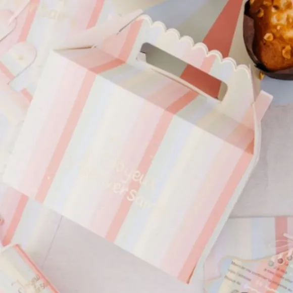 4 Boîtes à cadeaux - Collection Mahault Pastel et Or