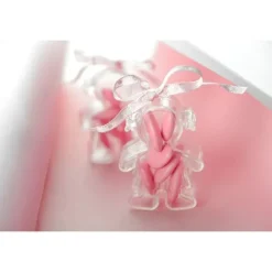 Boîtes à dragées "Fille" x4 - Transparente