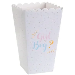 8 Boîtes à pop-corn - Girl or Boy ?