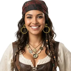 Boucles d'oreilles dorées de Pirate